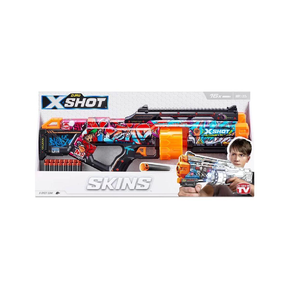 Lanza Dardos Last Stand Skins X-Shot - Graffiti-8