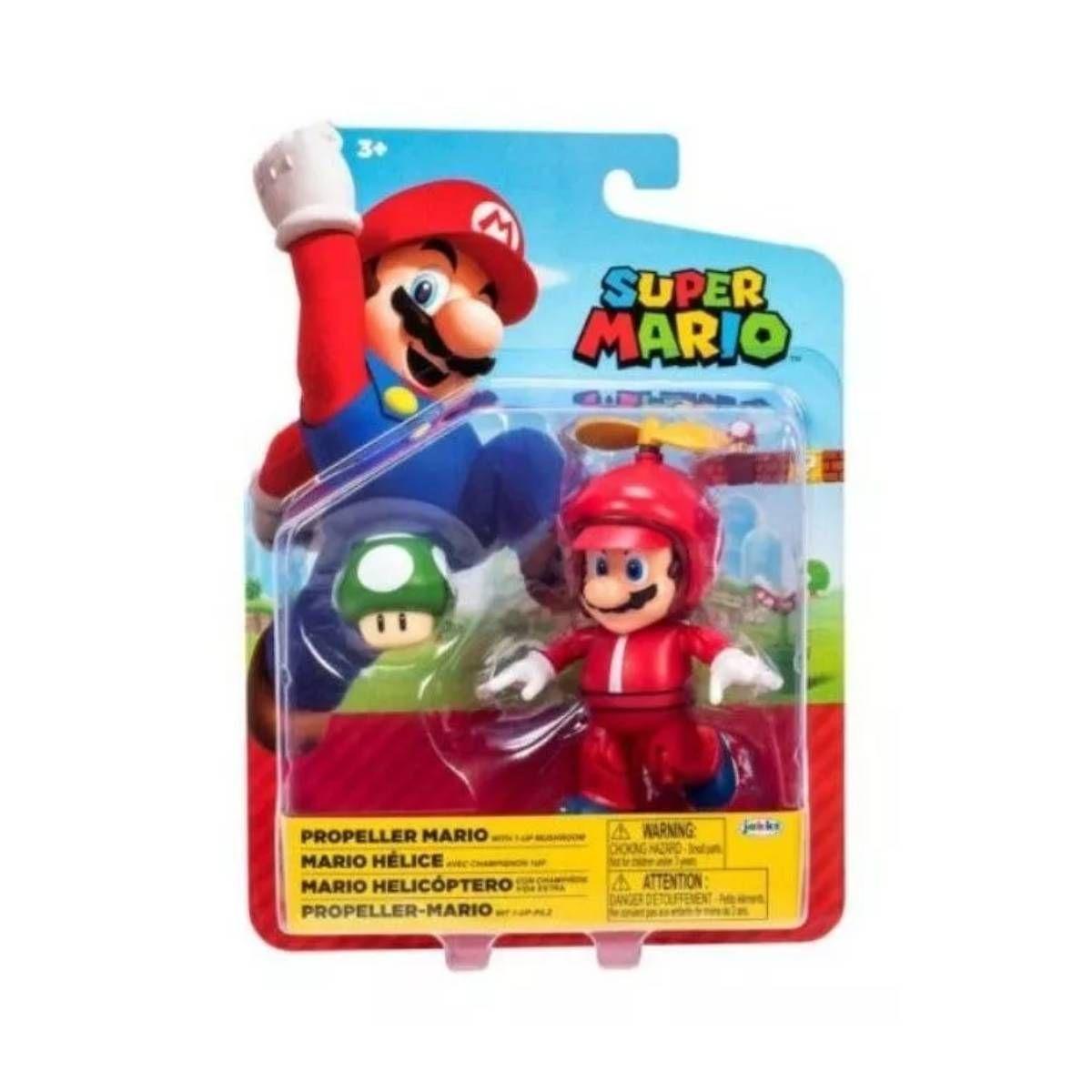 Super Mario Figura 10 Cm Nintendo - Mario Helicoptero-2