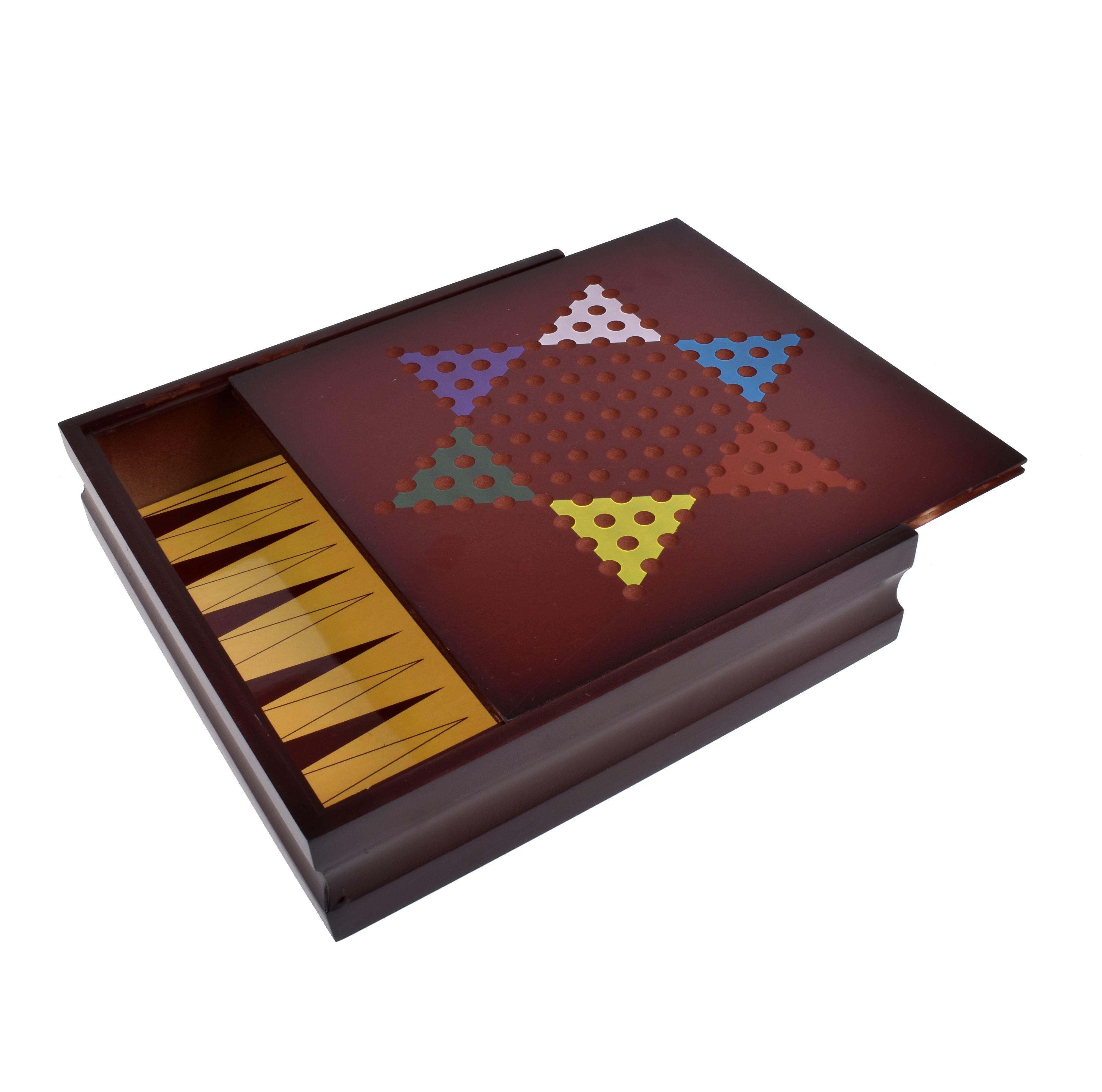 Pack 11 Juegos De Mesa Clásicos En Caja De Madera-1