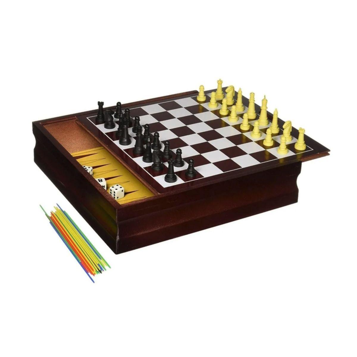 Pack 11 Juegos De Mesa Clásicos En Caja De Madera-7