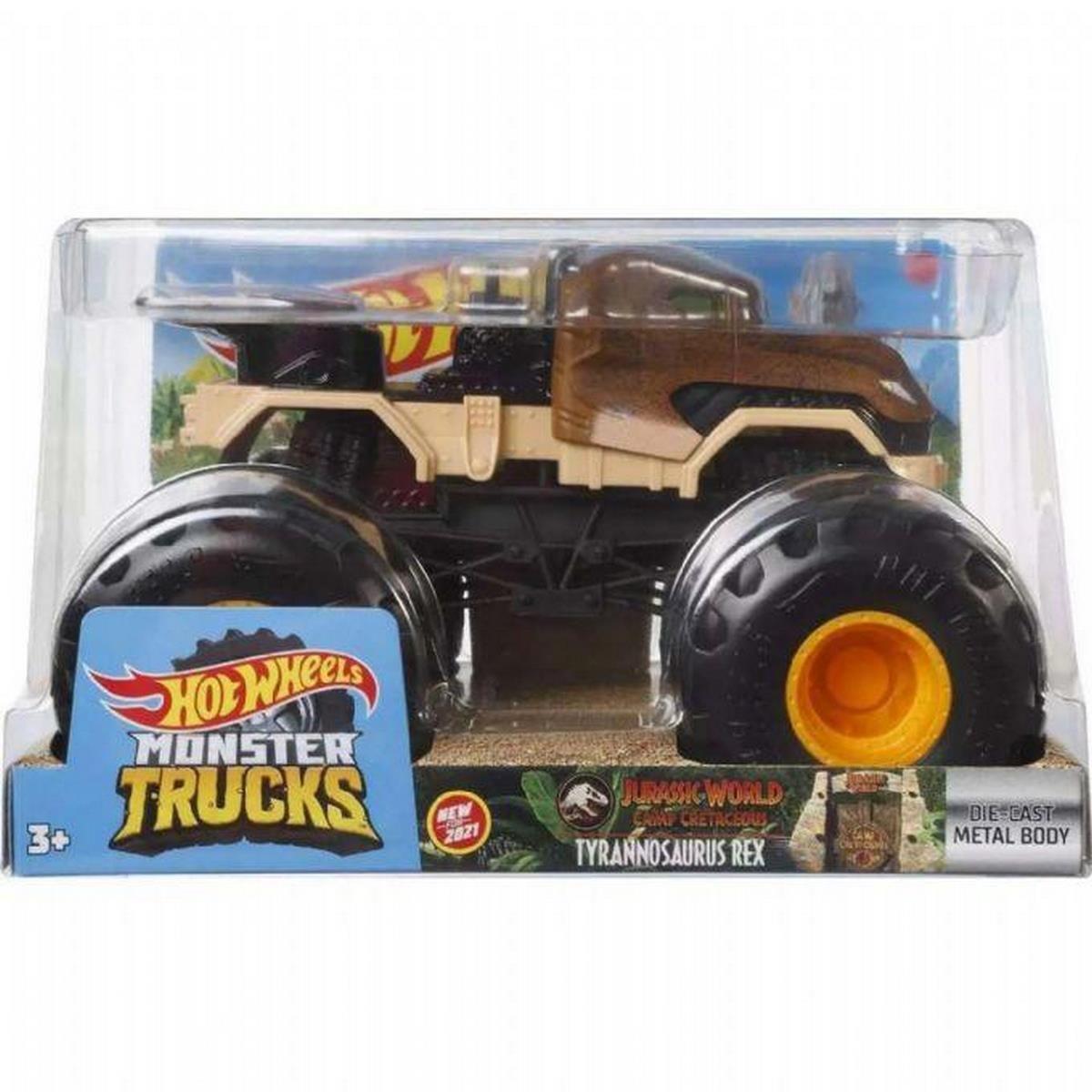 HOT WHEELS MONSTER TRUCKS ESCALA 1:24 - TYRANNOSAURUS REX-1