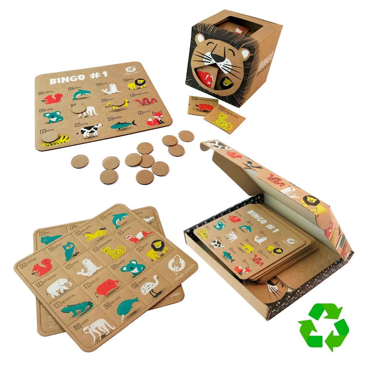 JUEGO DE MESA BINGO DE ANIMALES DEL MUNDO-1