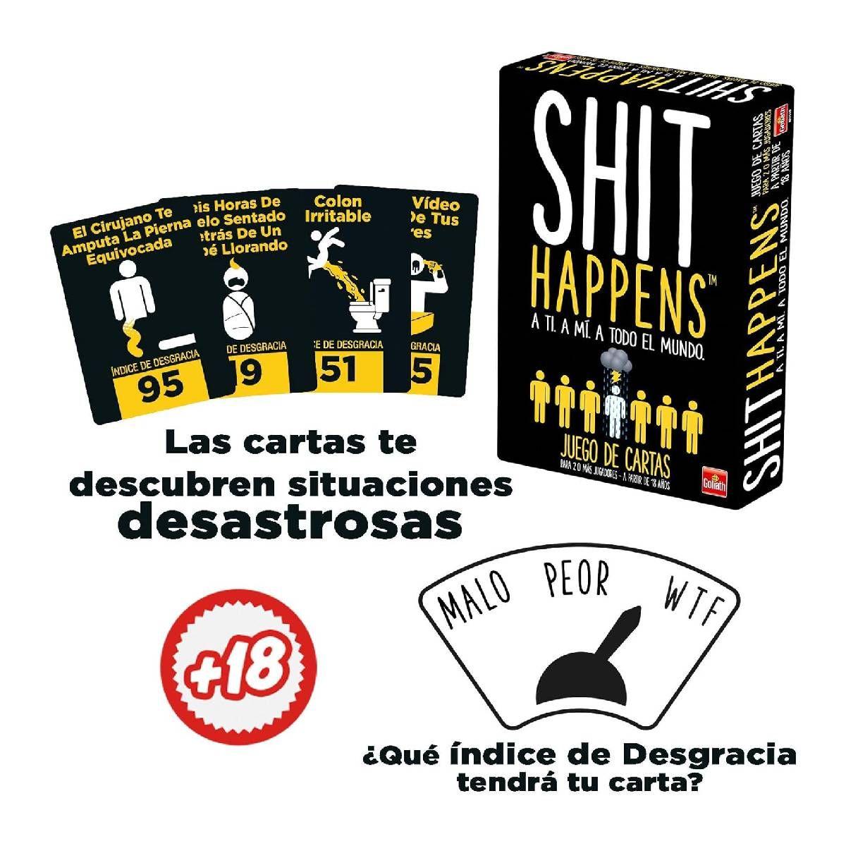 Juego de mesa 2 a 6 jugadores habilidad Shit Happens-2