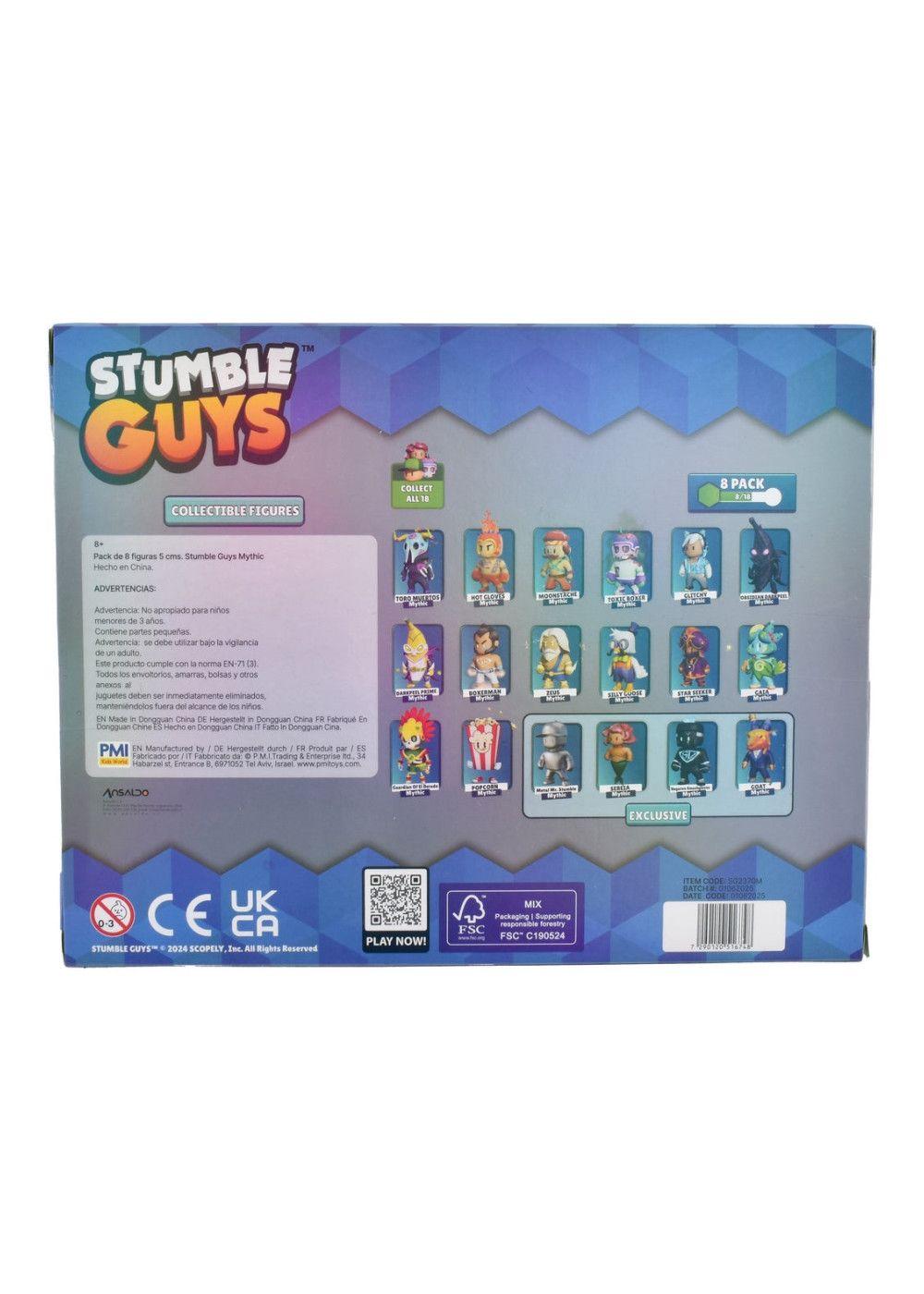 Pack De 8 Figuras 5 Cms Stumble Guys Mythic - Popcorn-3
