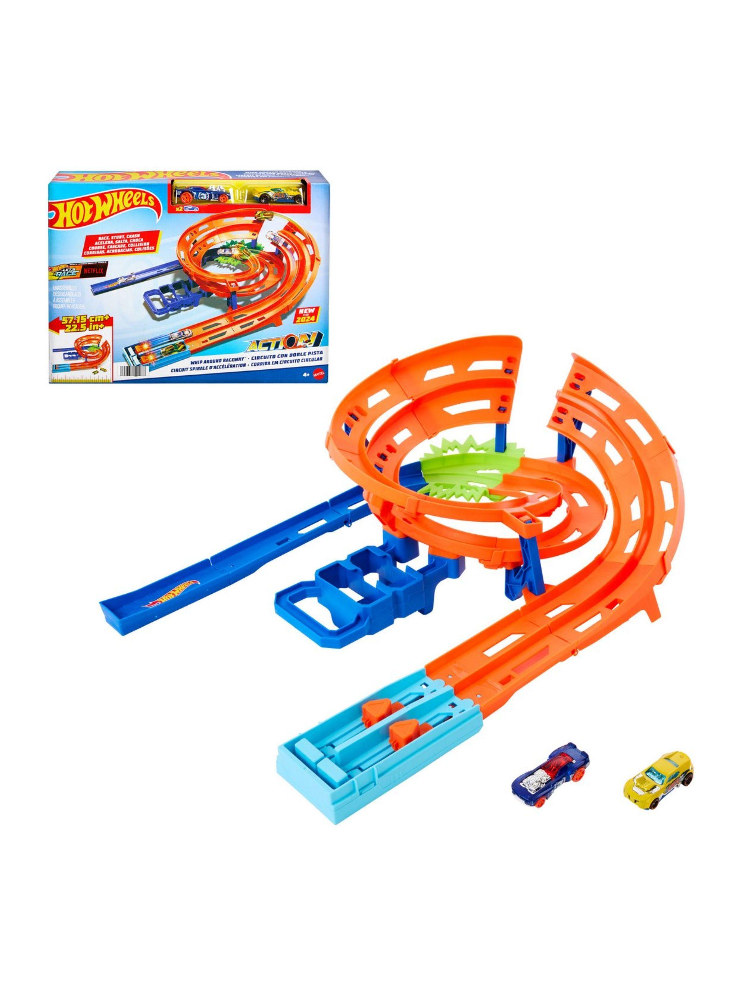 HOT WHEELS ACTION PISTA DE JUGUETE CIRCUITO GIRO VELOZ-2