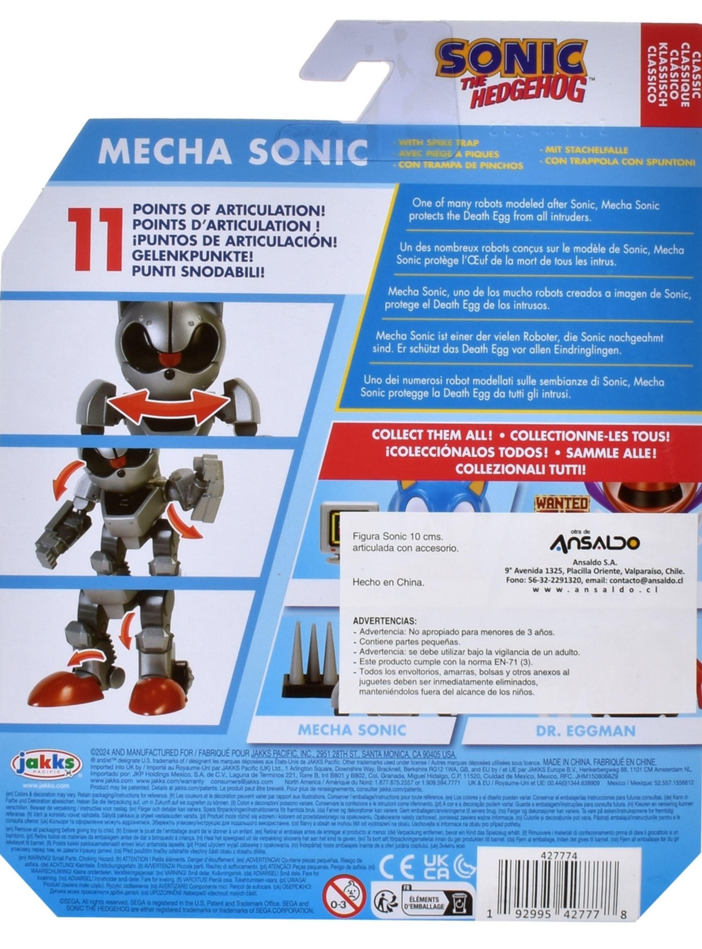 FIGURA SONIC 10 CM. CON ACCESORIO - MECHA SONIC-3