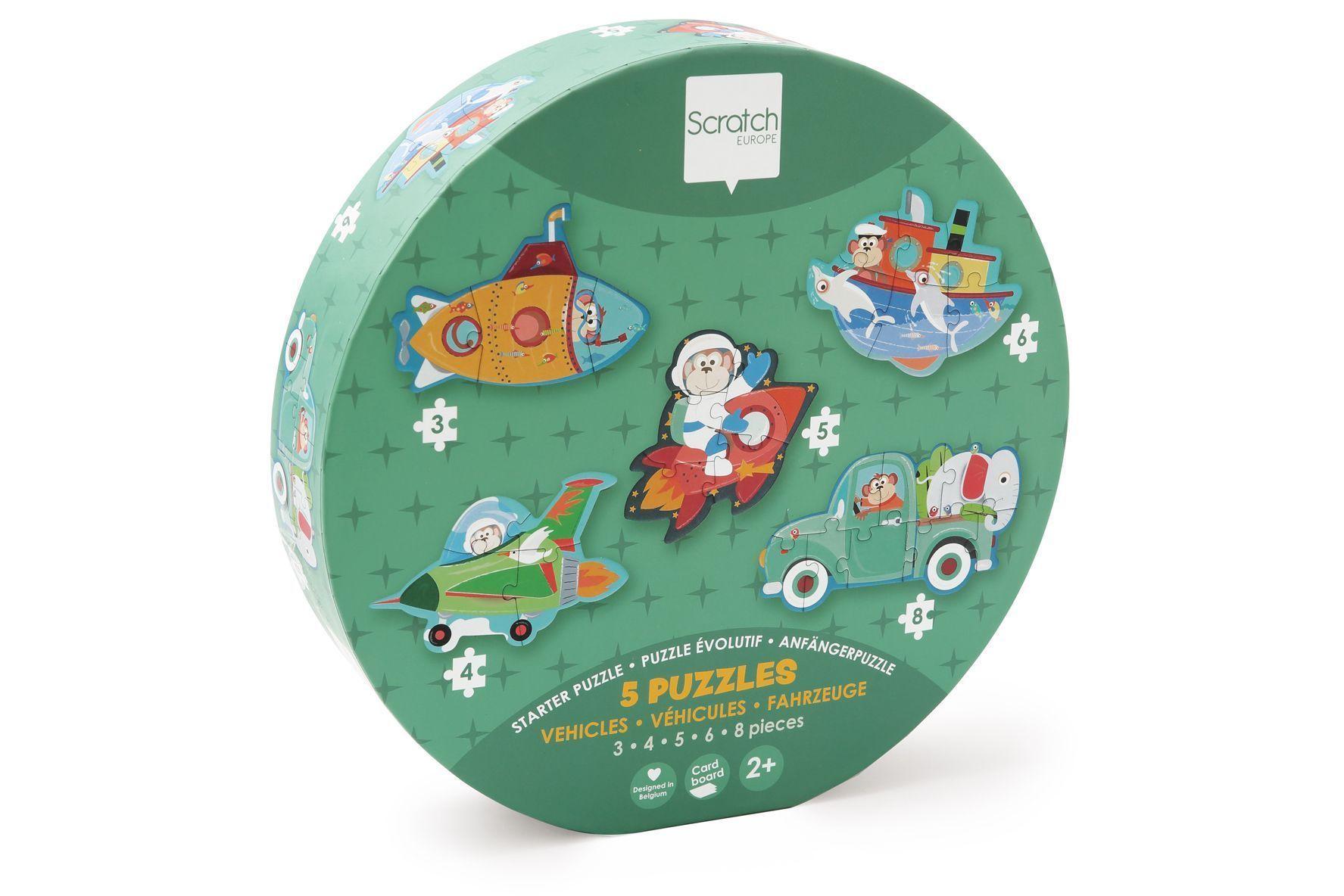PUZZLE PROGRESIVO VEHICULOS, 5 PUZZLES-6