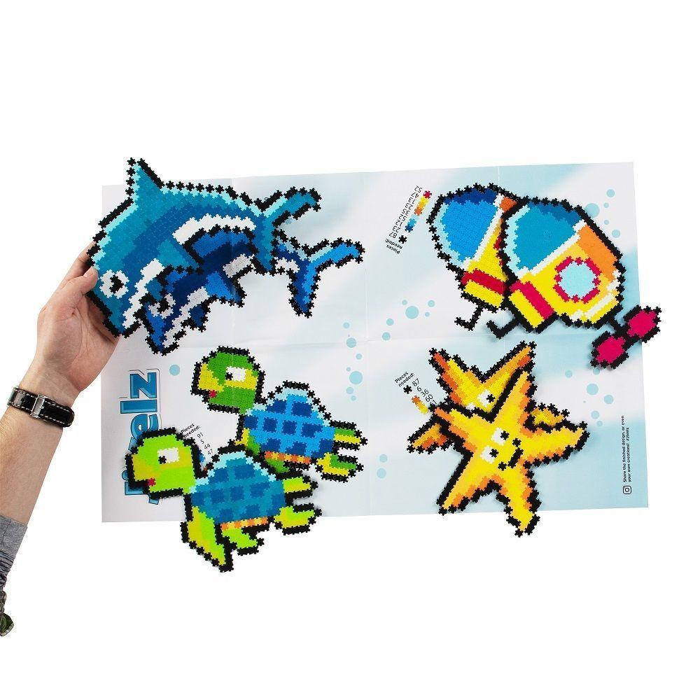 JIXELZ PUZZLE DE PIXELES, 1500 PC SET, BAJO EL MAR-3