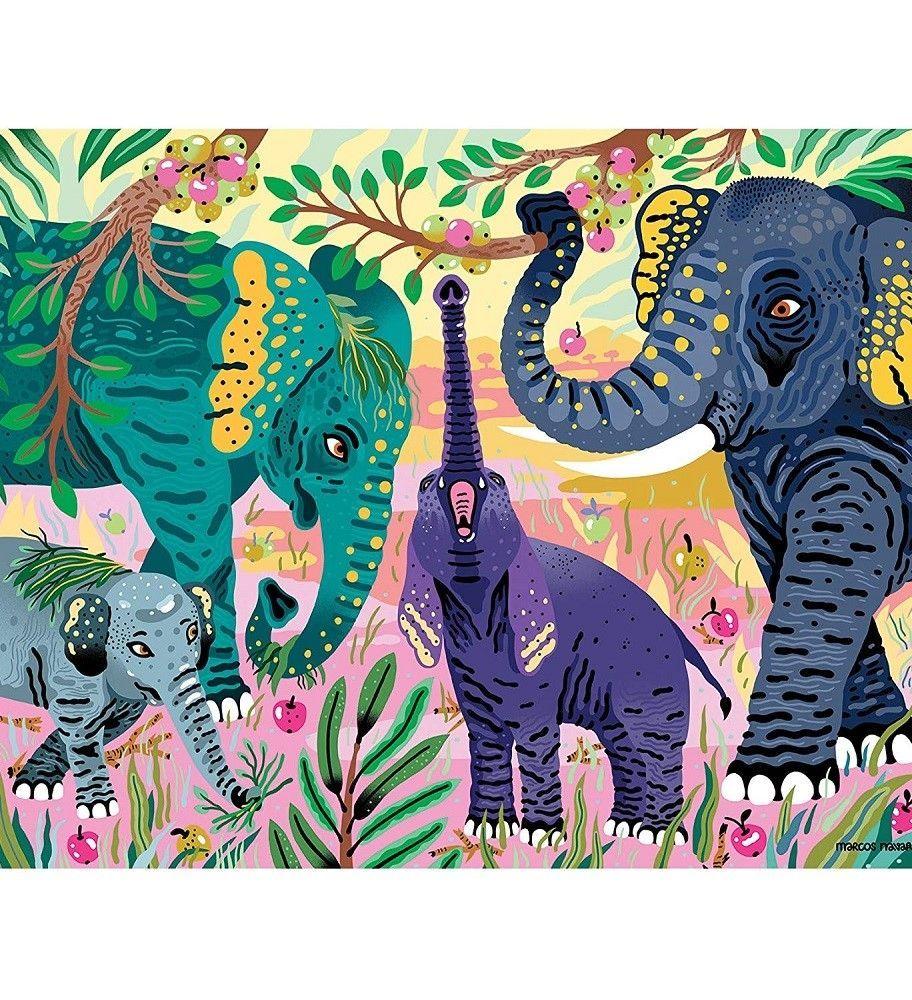 PUZZLE 300PCS, ELEFANTE ASIATICO PELIGRO EXTINCIÓN-2