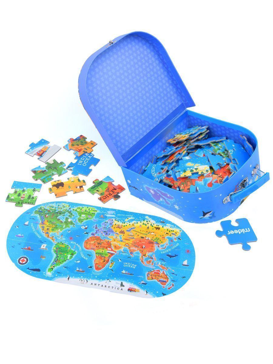 PUZZLE MALETA MI MUNDO 100PCS-2