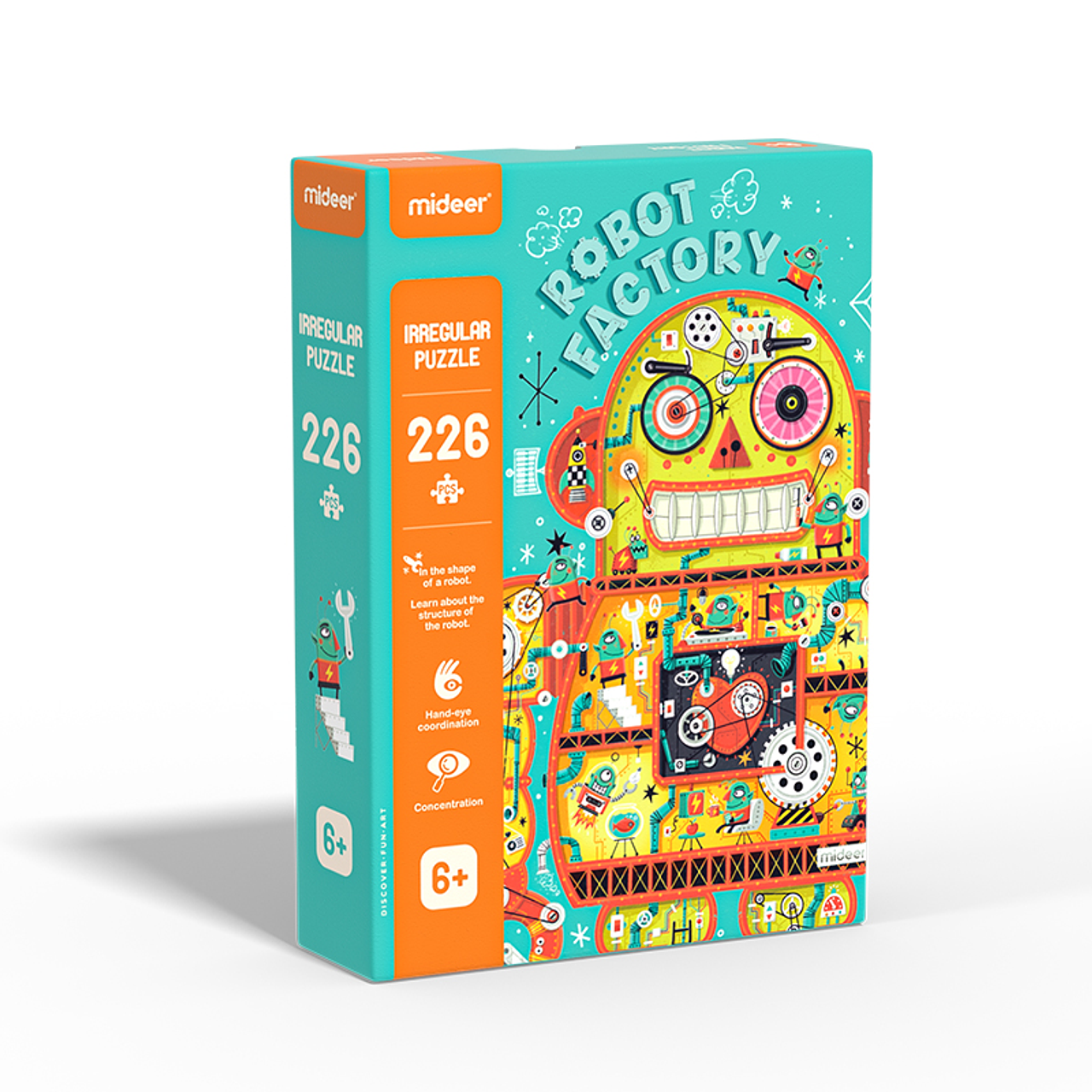 PUZZLE CON FORMA, FABRICA DE ROBOT-1