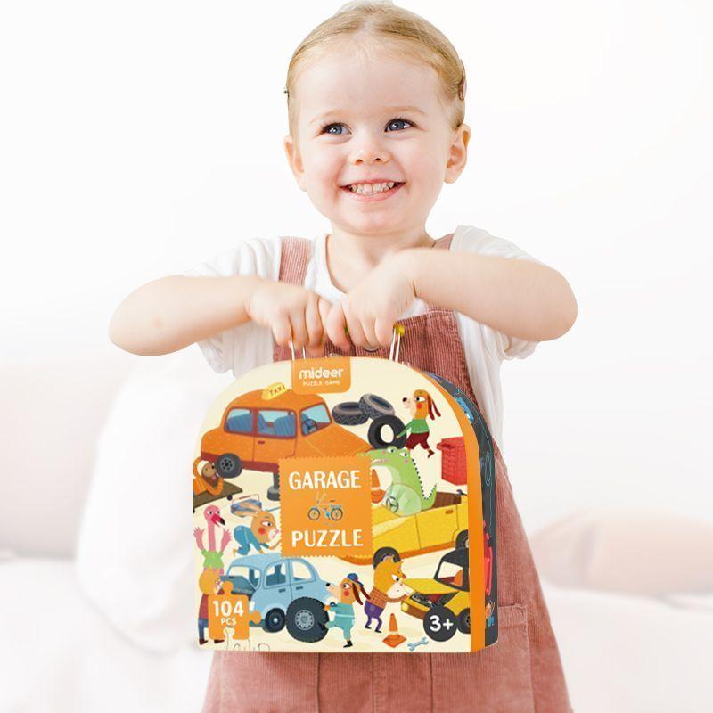 PUZZLE MALETA MI GARAGE 104PCS-2
