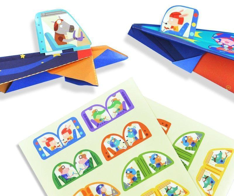 ORIGAMI DE AVIONES SET 36PCS-2
