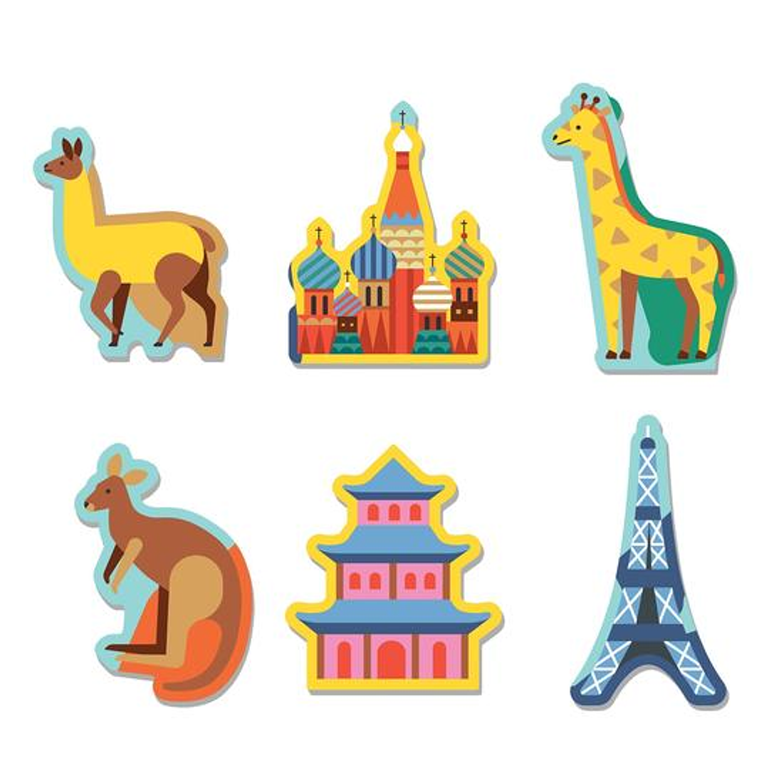 PUZZLE 78PCS, GEOGRAFIA MAPA DEL MUNDO-2