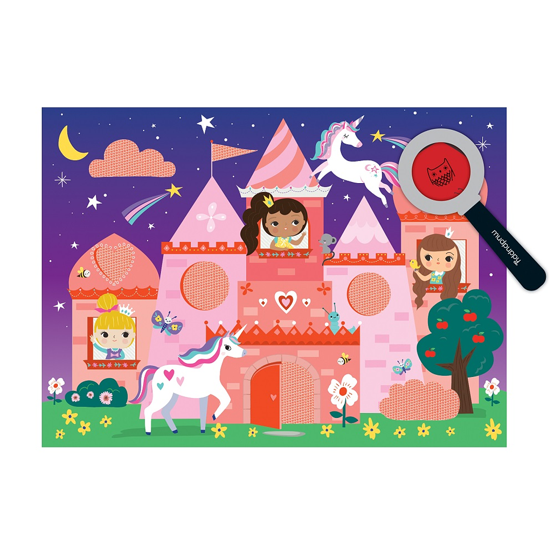 PUZZLE 42PCS DIBUJOS SECRETOS, CASTILLO UNICORNIO-0