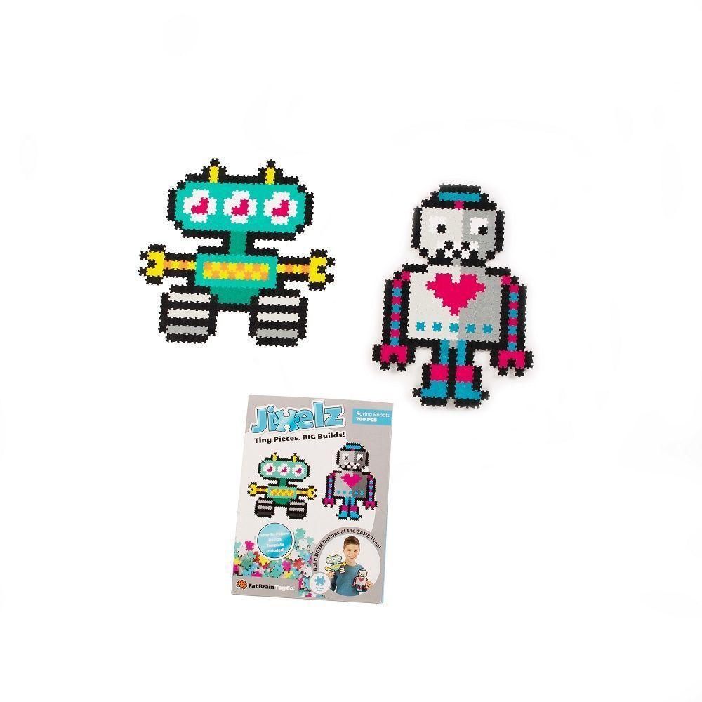 JIXELZ PUZZLE DE PIXELES 700 PC SET, ROBOTS-2