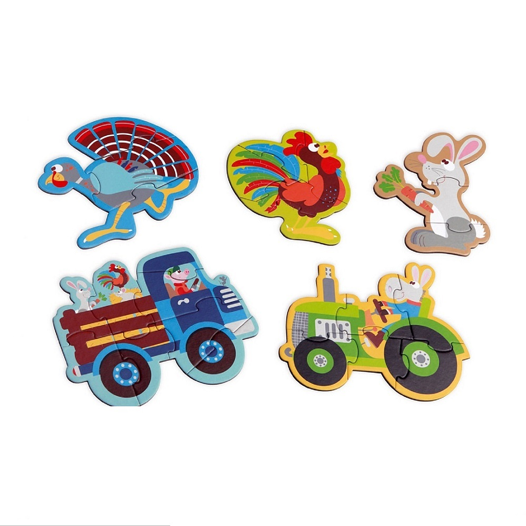 PUZZLE 26PCS PROGRESIVO, GRANJA-0