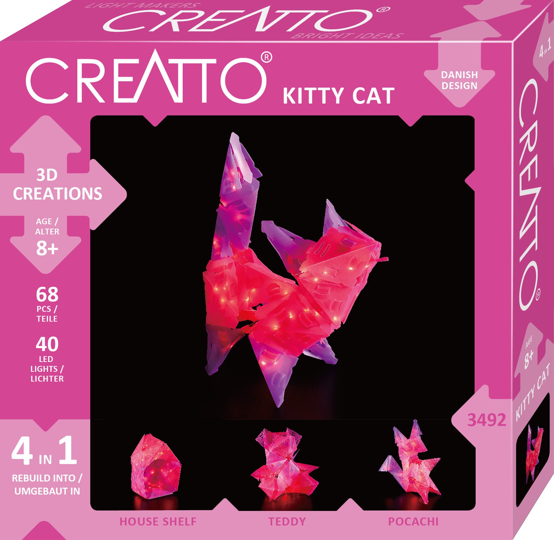 ROMPECABEZAS CON ILUMINACION 3D MEDIANO, GATO-6