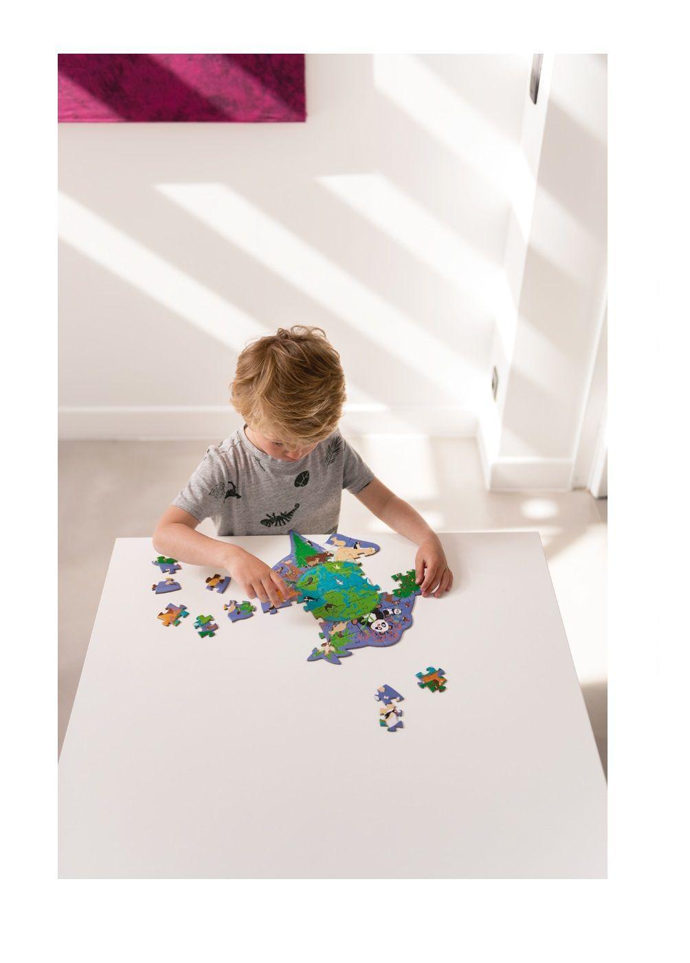 PUZZLE 45PCS CON FORMA, MUNDO-2