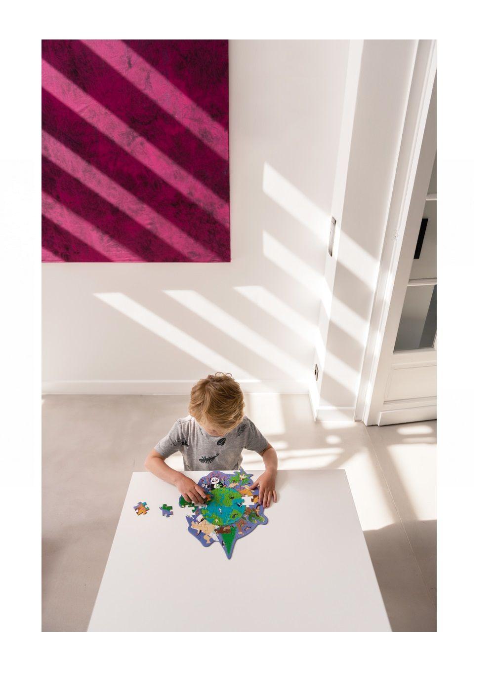 PUZZLE 45PCS CON FORMA, MUNDO-3
