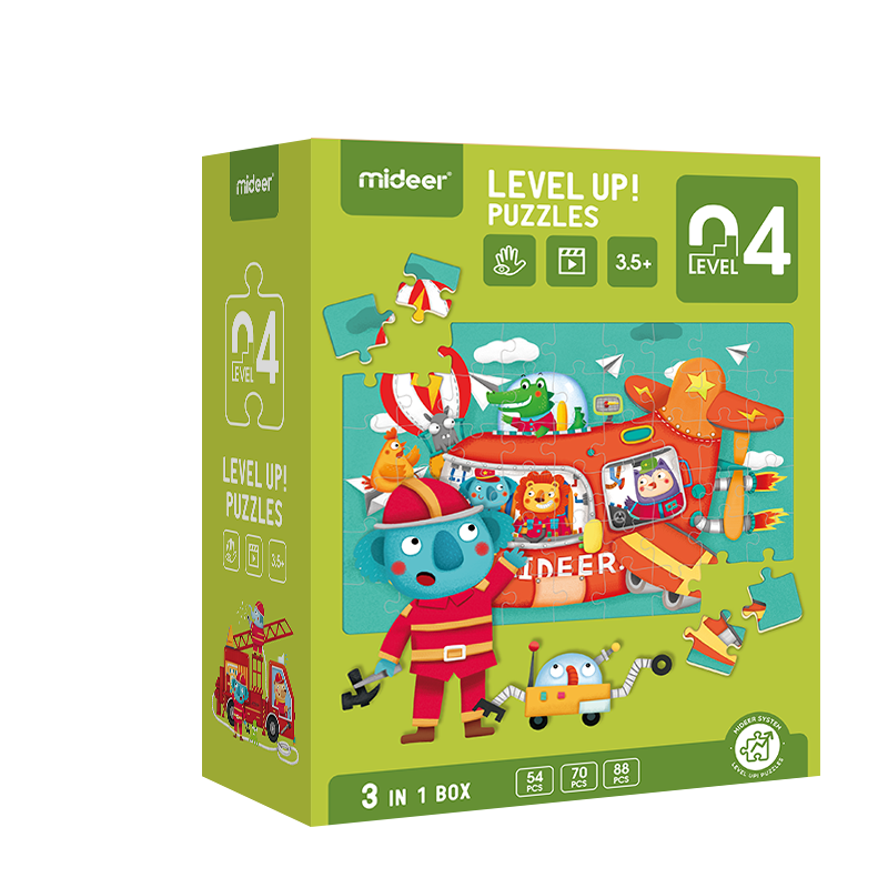 LEVEL PUZZLE NIVEL 4 VEHICULOS, 3 PUZZLES-3