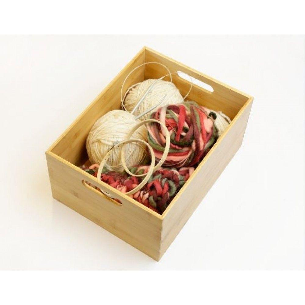 CAJA ORGANIZADORA MULTIPLE BAMBOO 38X29X18CM-2