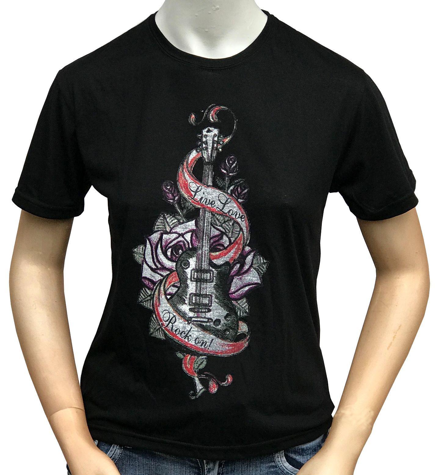 Polera Juvenil Niña Guitarra-0