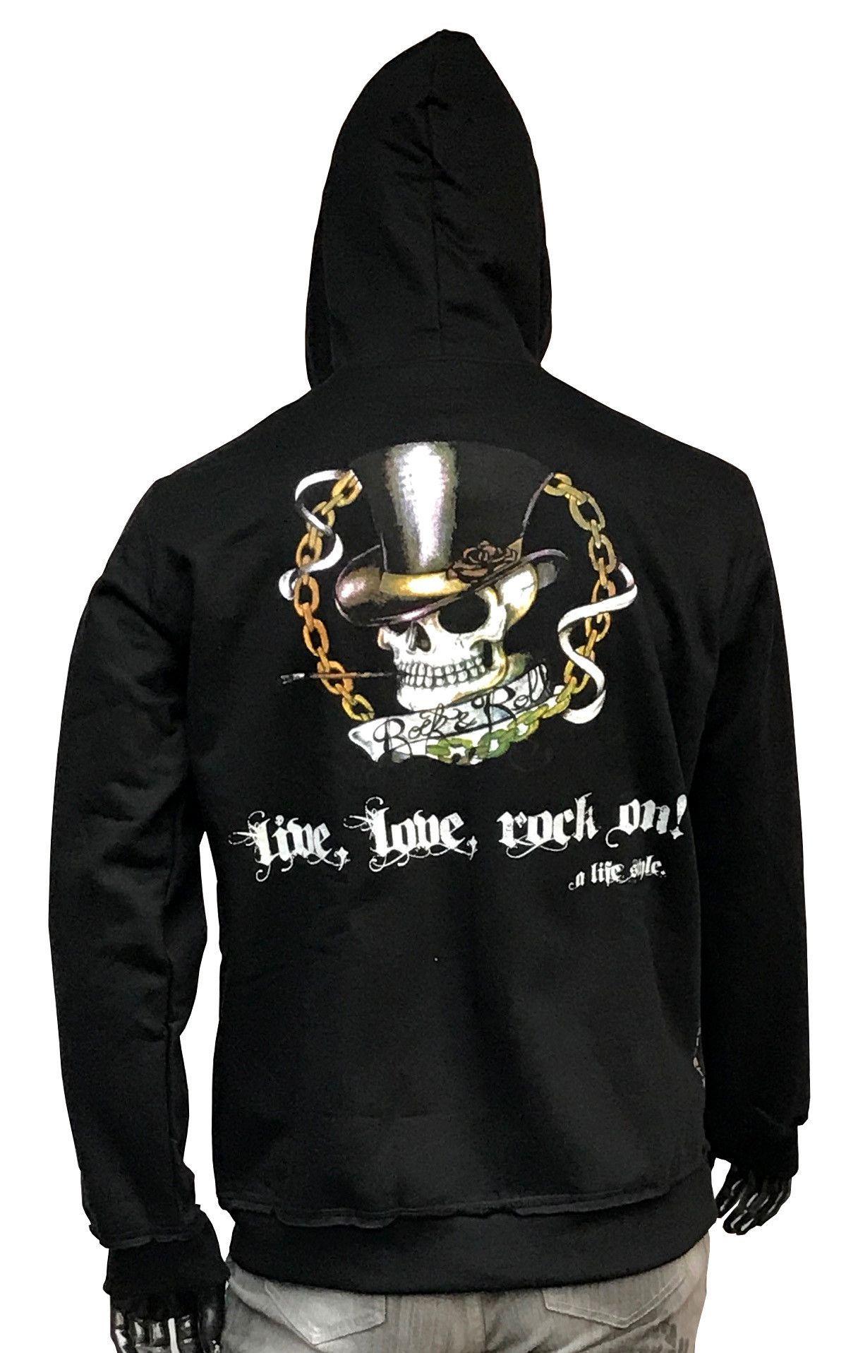 Poleron Mujer Calavera Somb-0