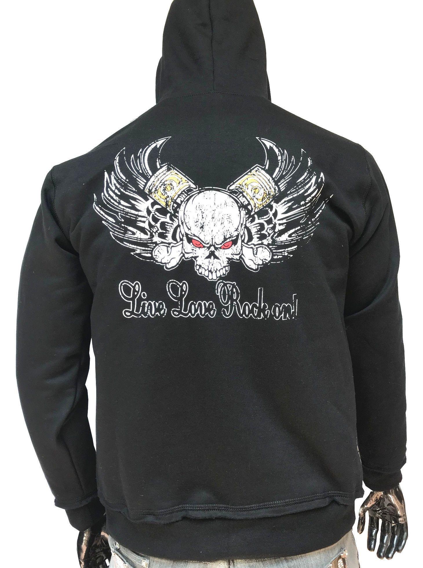 Poleron Hombre Calavera Moto-0
