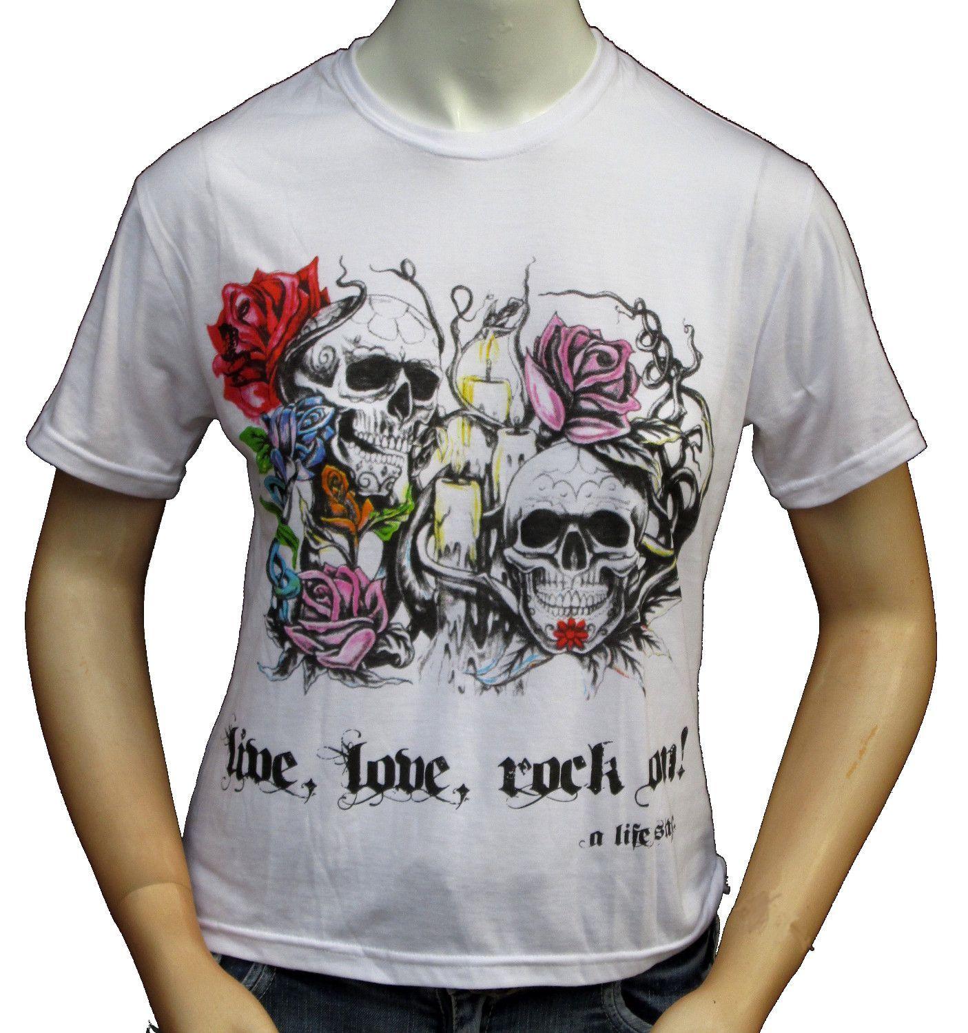Polera Mujer Calavera Velas-0
