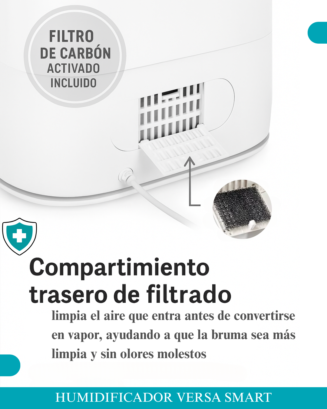 Humidificador Versa Smart Wasp 6 Lts Wifi + Difusor + Uvc-5