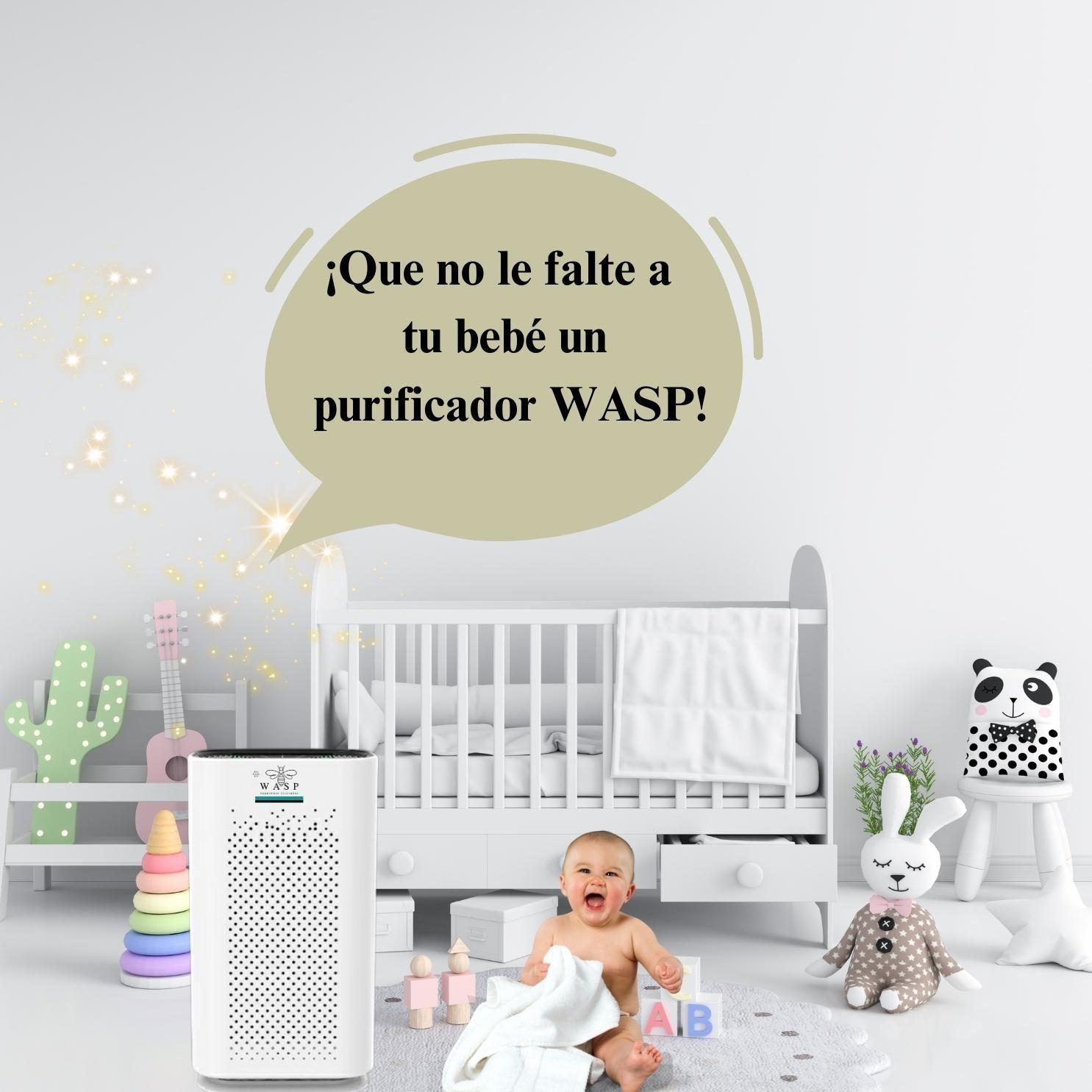 Purificador de Aire Smart Wasp Filtro HEPA H13 Ionizador UVC-4