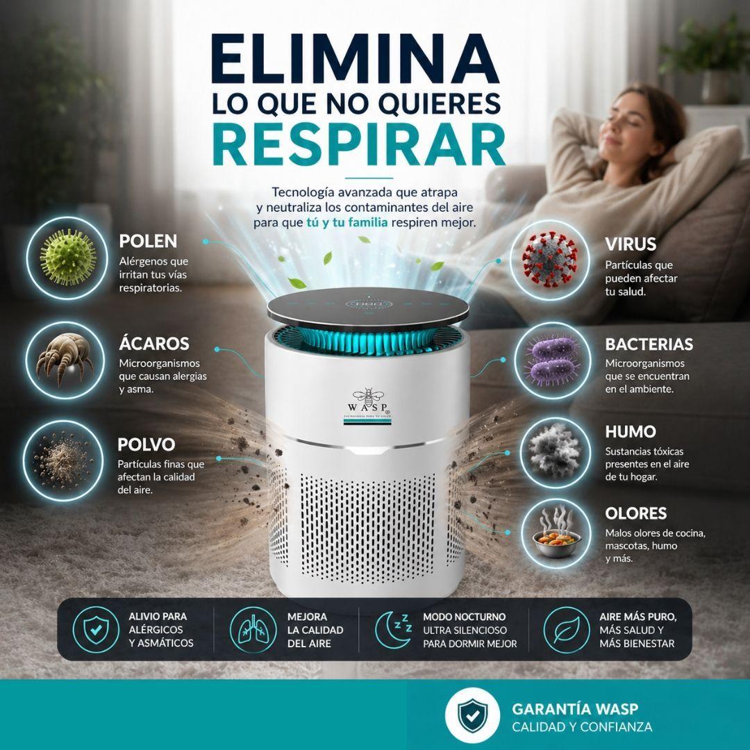 Purificador de Aire inteligente Mi Power Pro 40m2 HEPA H13 Luz UV C-1