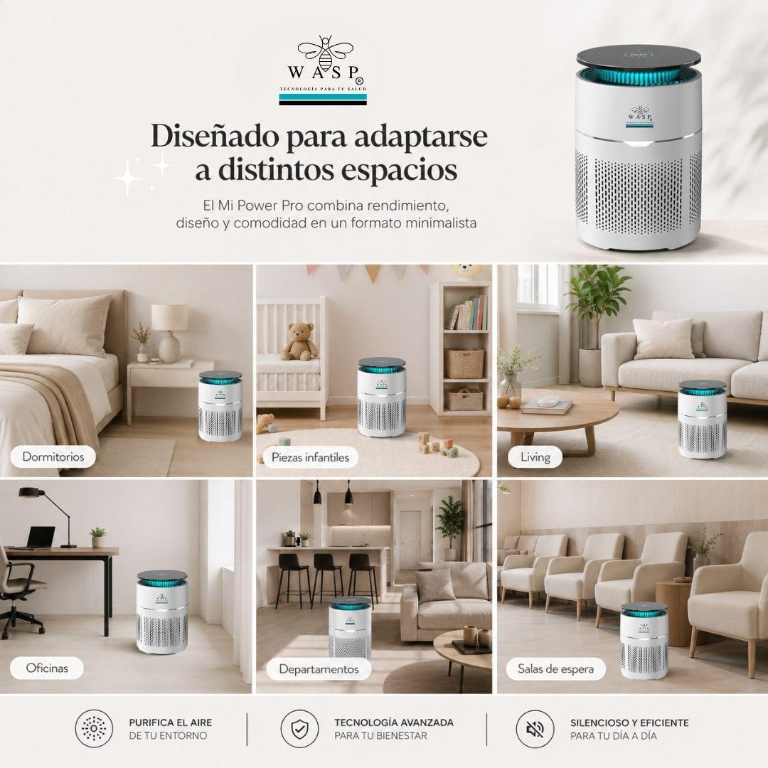 Purificador de Aire inteligente Mi Power Pro 40m2 HEPA H13 Luz UV C-7