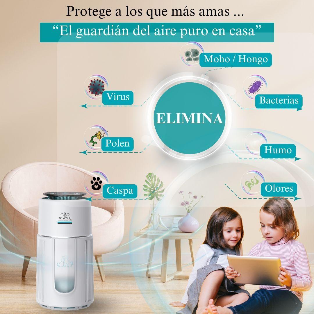 Purificador de Aire Family & Pet Pro - Filtro HEPA H13 4 etapas, Wifi-3