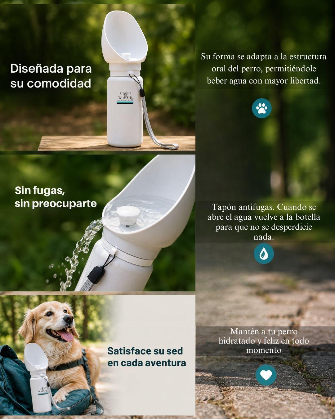 Botella de Agua Plegable para Perros-3