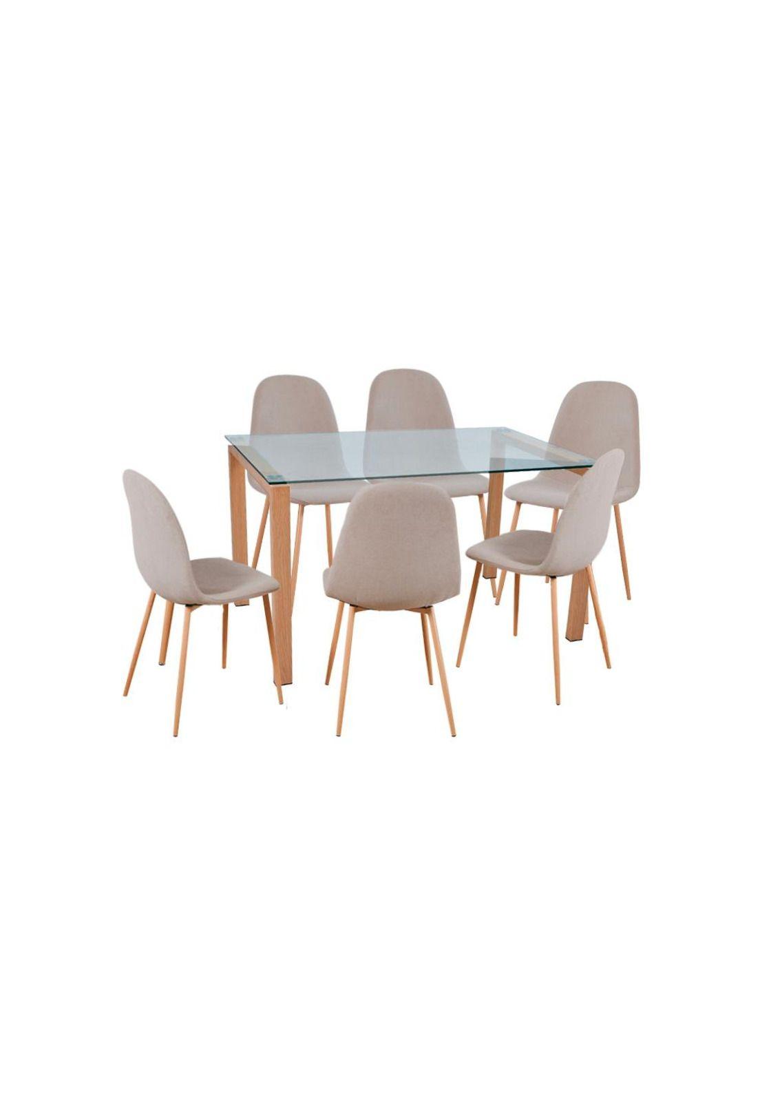 Juego de Comedor Fukui Ray Beige-0