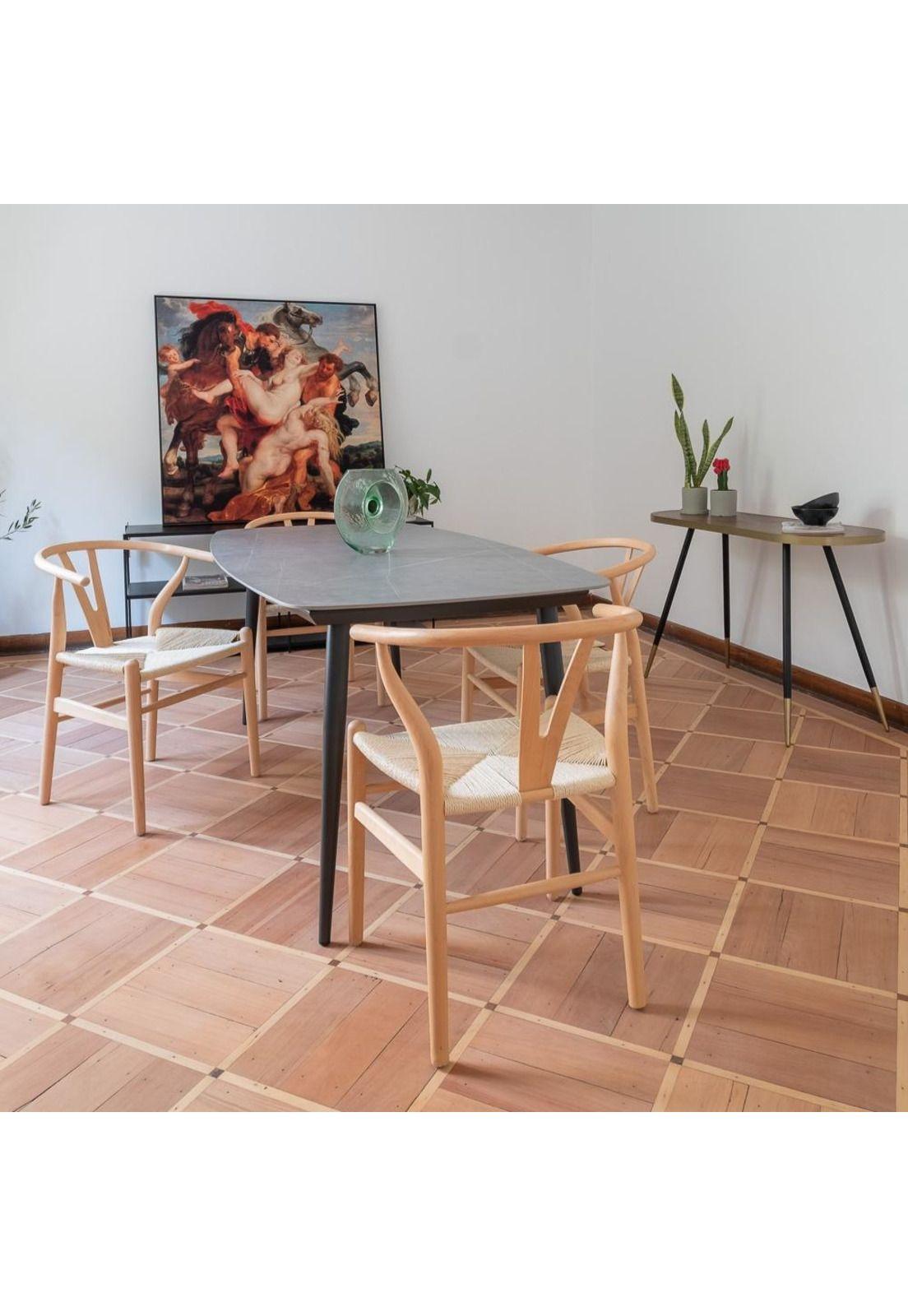 Pack Silla Wishbone Réplica Natural-3