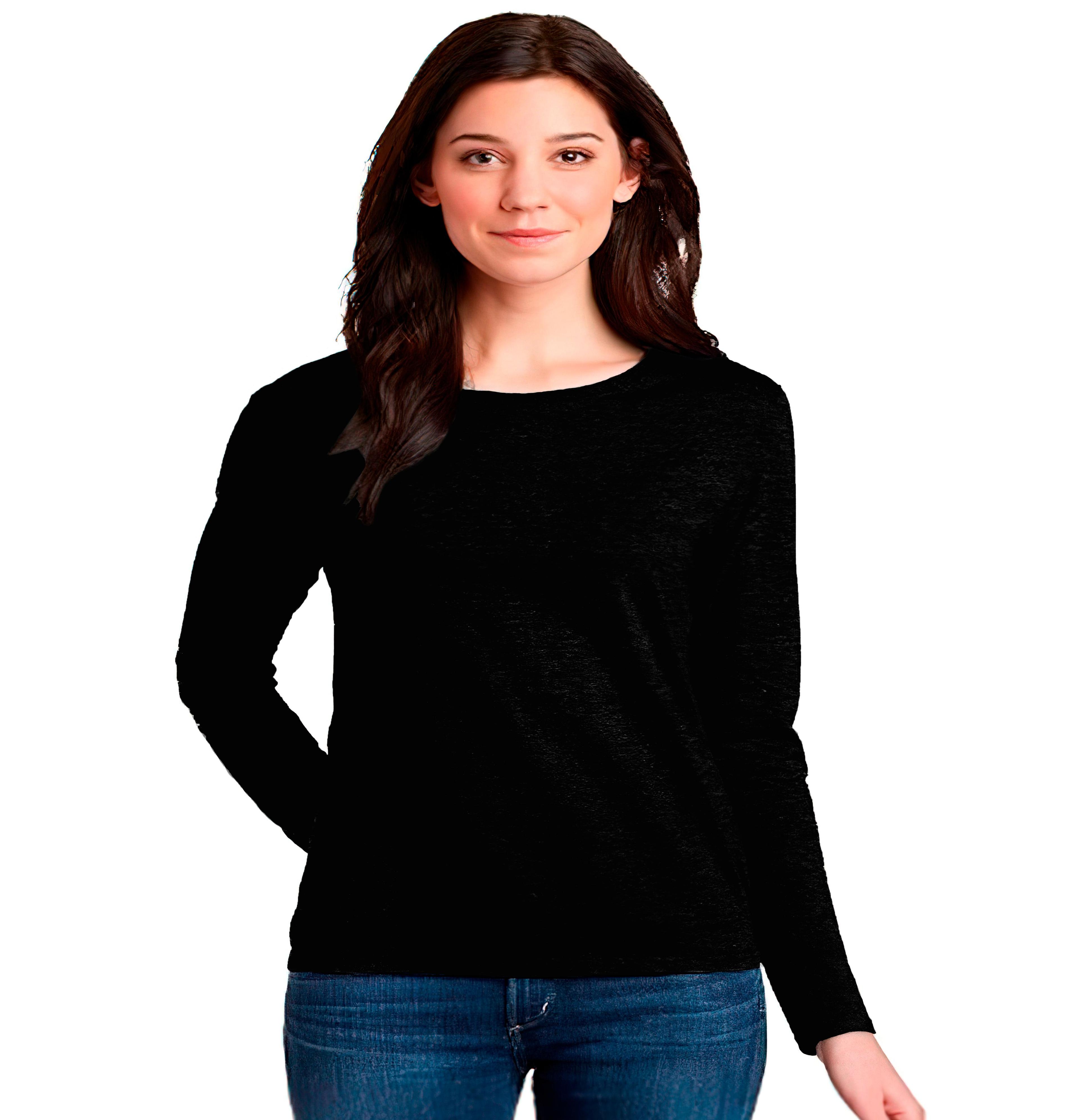 Polera Manga larga Mujer 100% Algodón-0