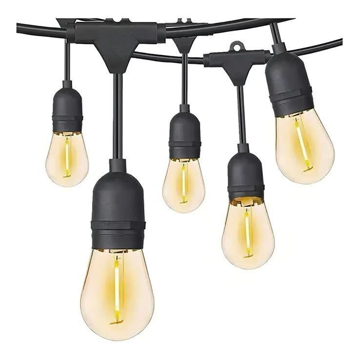 Guirnalda Luces Led 10 Metros Unible Exterior 10 Ampolletas-0