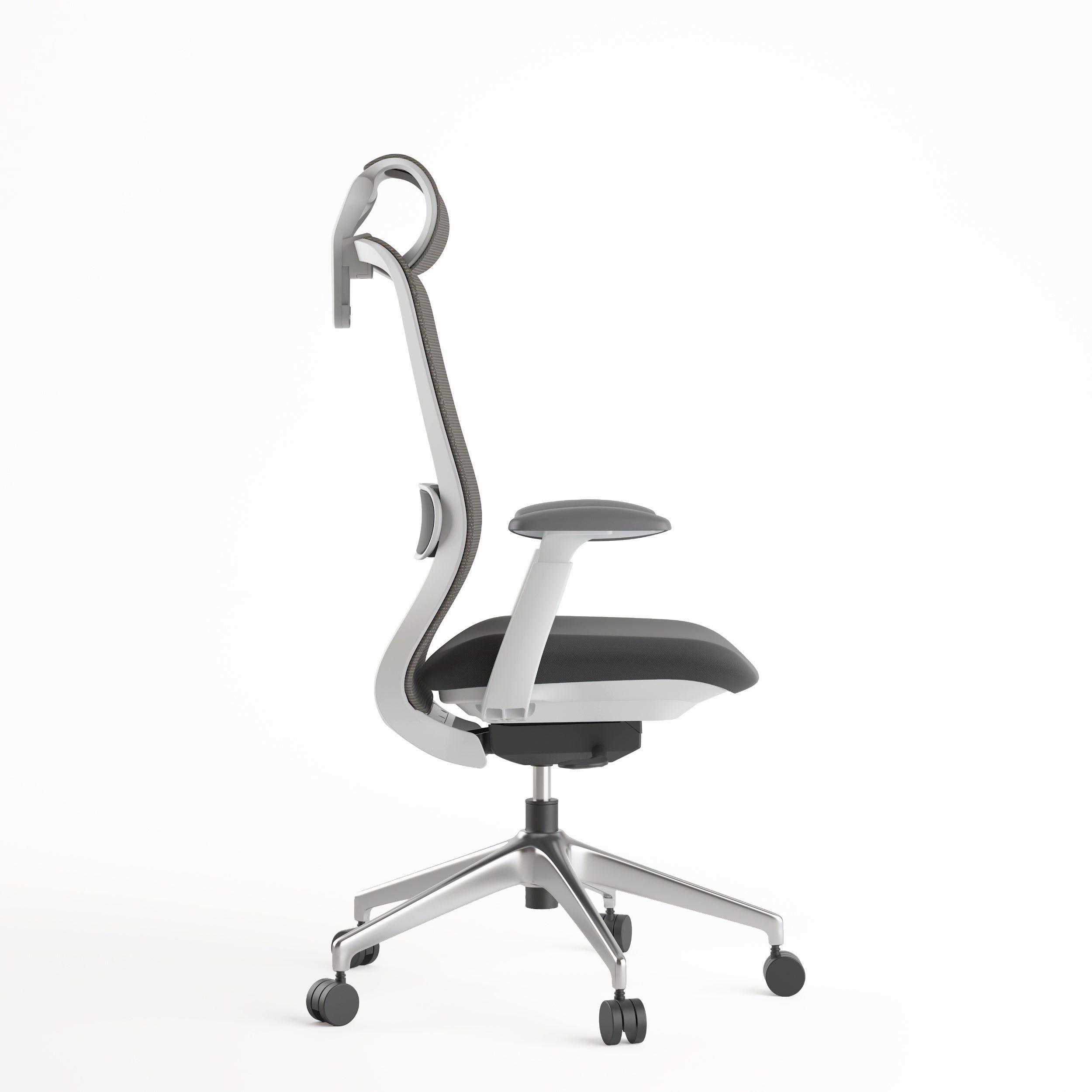Silla Oficina Krone Stella Ergonómica Ejecutiva - Gris-2
