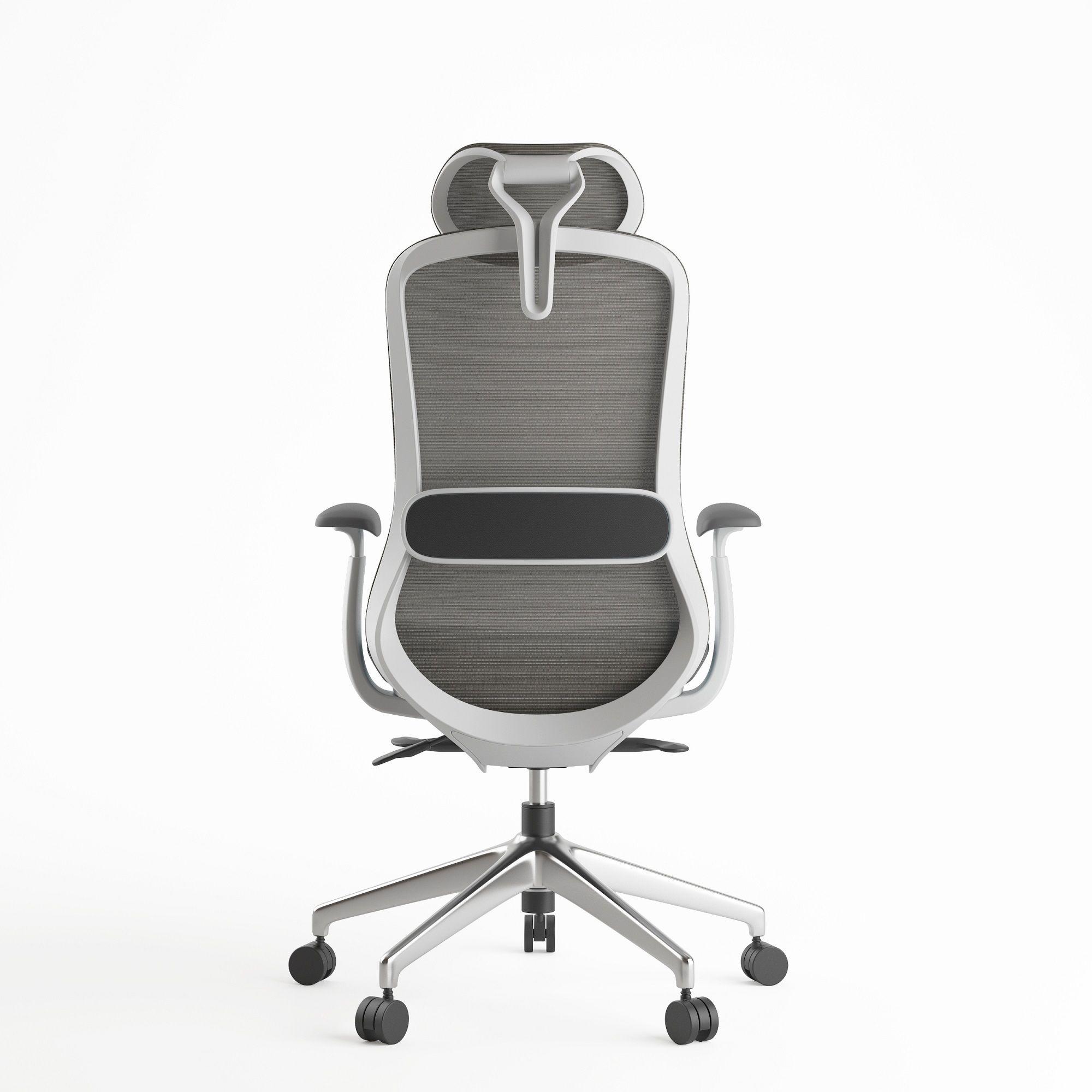 Silla Oficina Krone Stella Ergonómica Ejecutiva - Gris-4