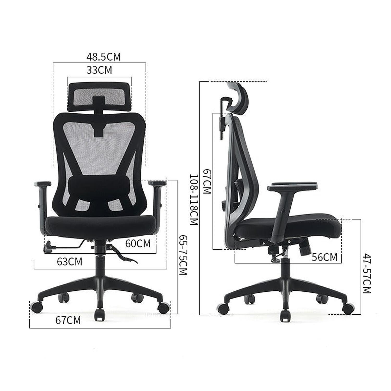 Silla Ejecutiva Ergonómica Krone Orion con Soporte Lumbar-5