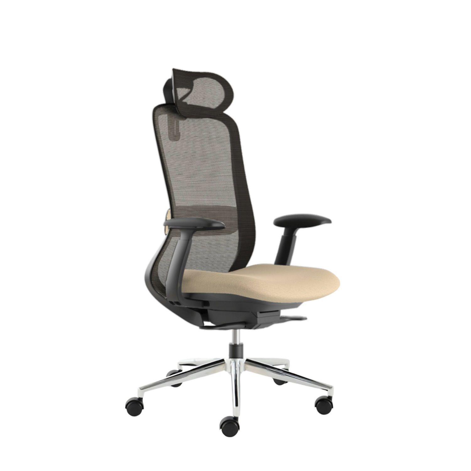 Silla Escritorio Oficina Krone Stella Ergonómica Ejecutiva - Negra Gris-0