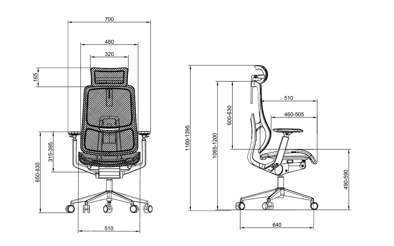 Silla Oficina Ejecutiva Premium Krone Mesh Apolo-6