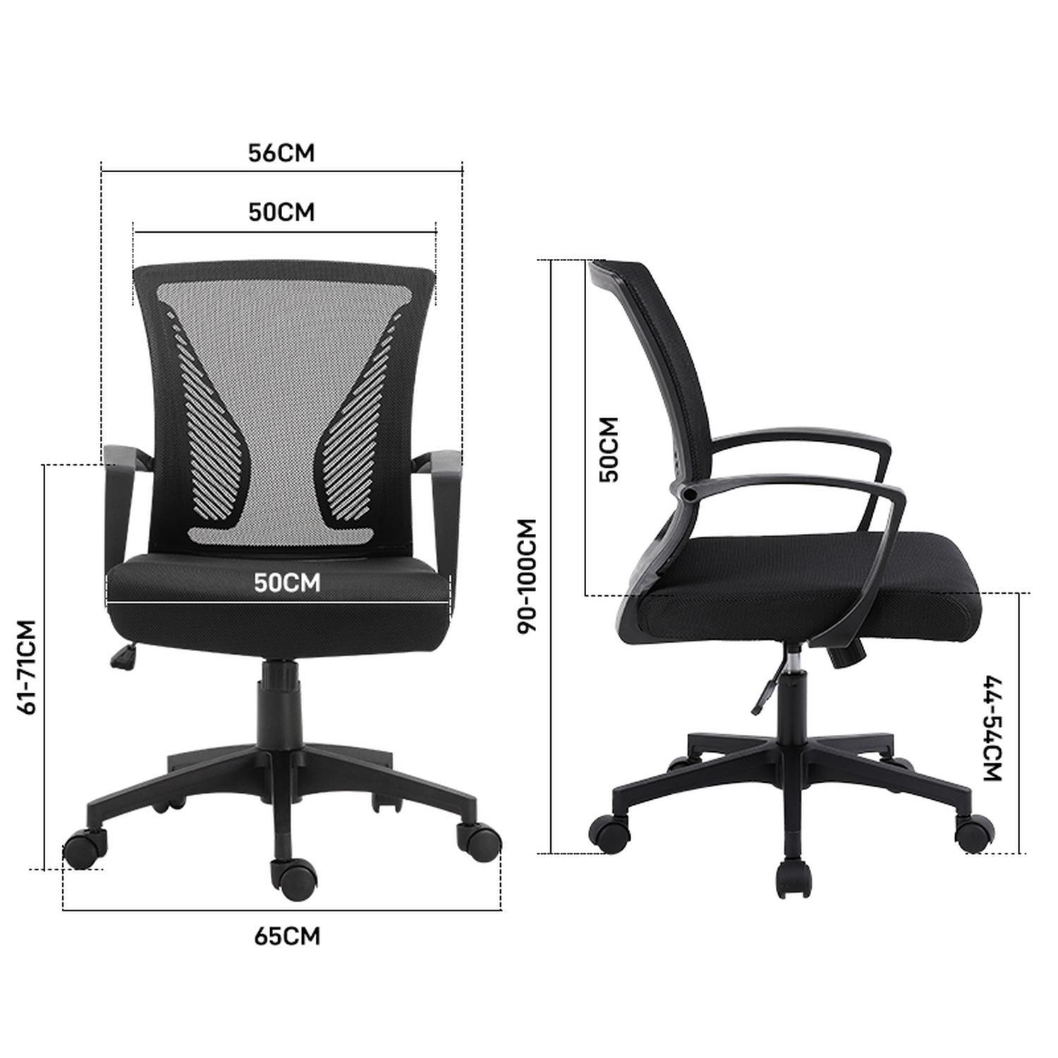 Silla Oficina Escritorio Krone Neo Negra-7