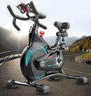 Bicicleta Estática Ludus Fitness Pro Disco Inercia 10 kg - Azul-3