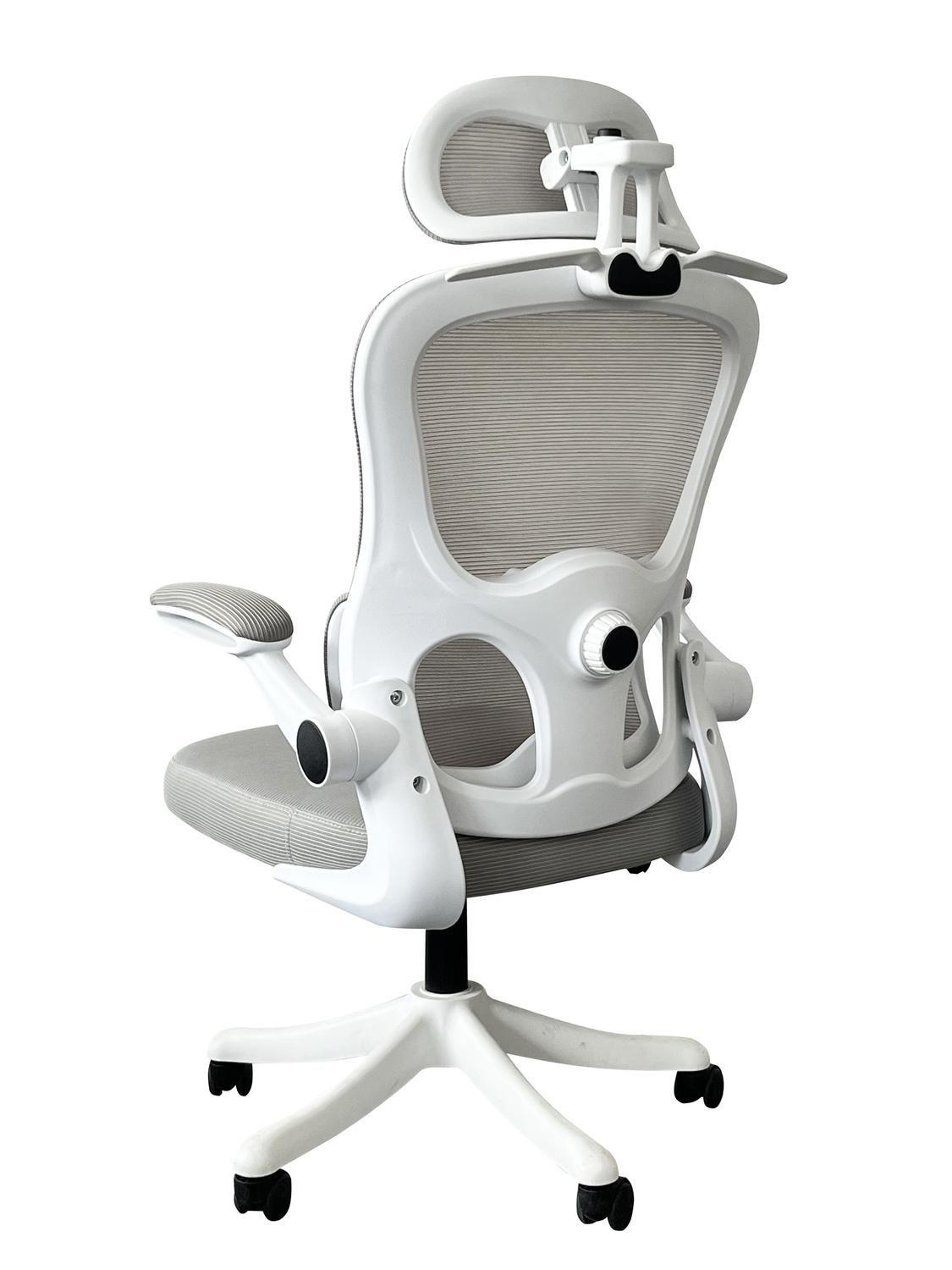 Silla Oficina Krone Irish Mesh Blanca-3