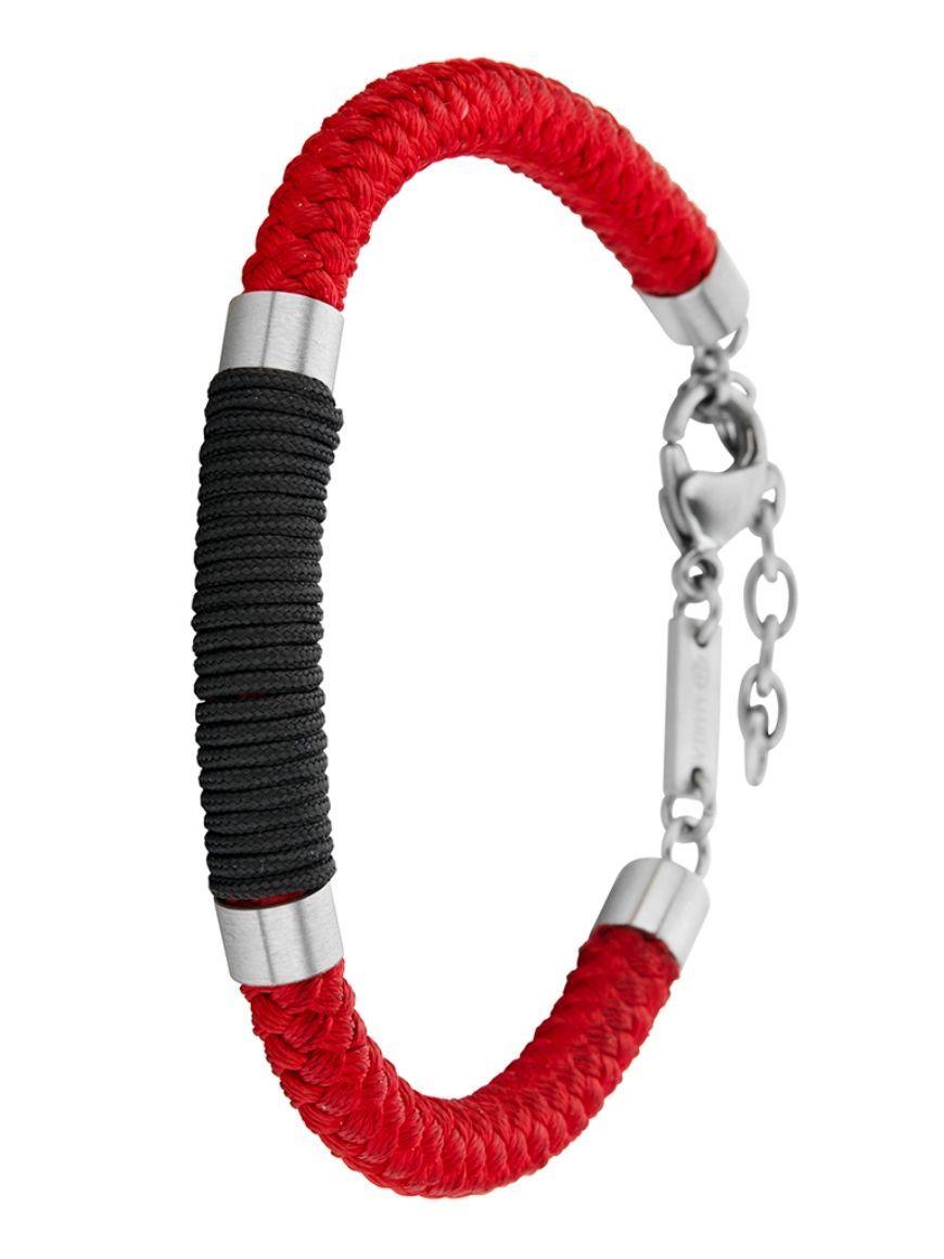 Pulsera Hombre de Hilo Trenzado Roja Marea Jewels-0