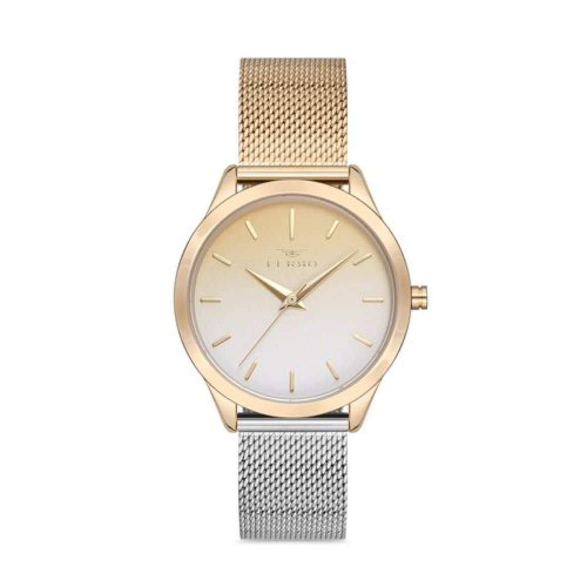 Reloj Análogo Mujer Silver Gold FERRO-0